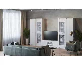 Гостиная Монако - Комплект 4 - Ясень белый (BTS)