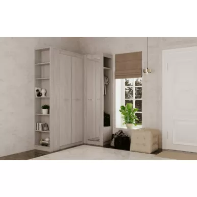 Прихожая Монако - Комплект 3 - Ясень белый (BTS)