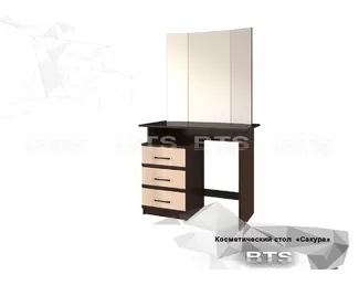 Косметический стол Сакура  - Венге/Лоредо (BTS)