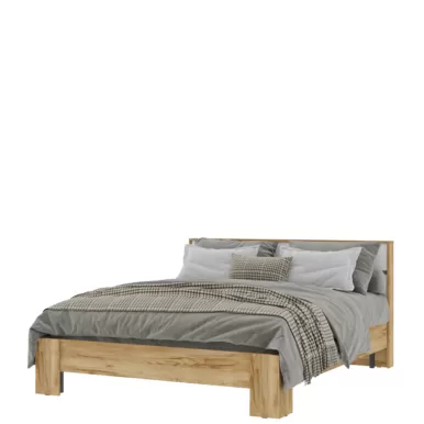 Кровать Хелен КР-03 - Белый/Дуб Крафт золотой (Стендмебель)