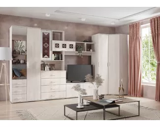 Гостиная Белла - Комплект 2 - Ясень белый (BTS)