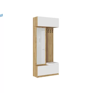 Прихожая Бостон - Крафт золотой / Белый глянец (МК Стиль А)