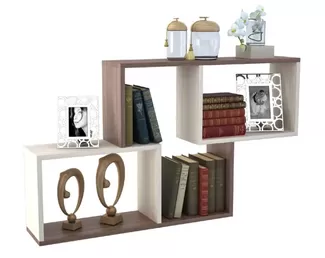 Полка навесная ПЛ-3 - Шимо темный/Шимо светлый (Рикко)