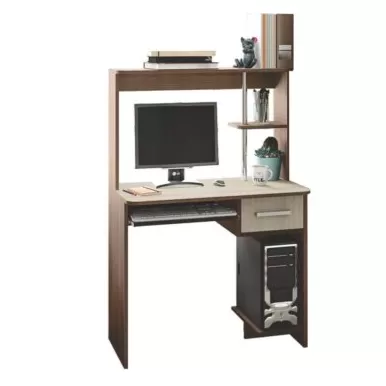 Стол компьютерный КС-02 - Шимо темный/Шимо светлый (Рикко)