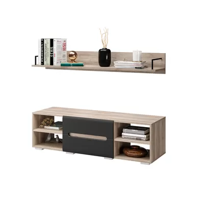 Тумба Наоми ТБ-16-Дуб каньон/Графит (BTS)