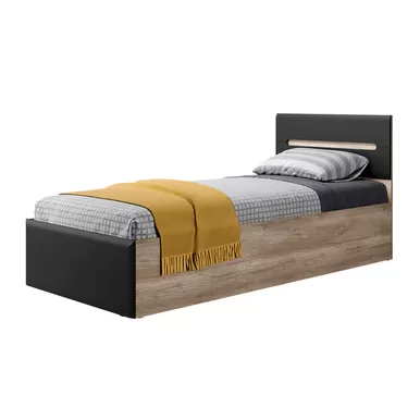 Кровать Наоми КР-12-Дуб каньон/Графит (BTS)