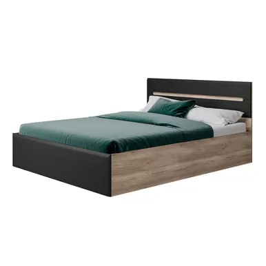 Кровать 1,6 с подъёмным механизмом Наоми КР-11-Дуб каньон/Графит (BTS)