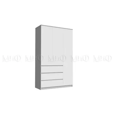 Шкаф Челси 1200 - Белый глянец / Белый (МИФ)