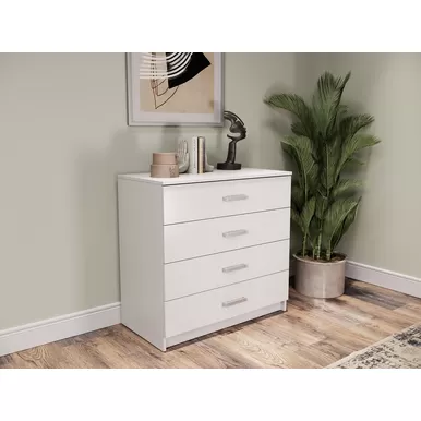 Комод Эва КМ-021 - Белый гладкий  (МК Стиль)