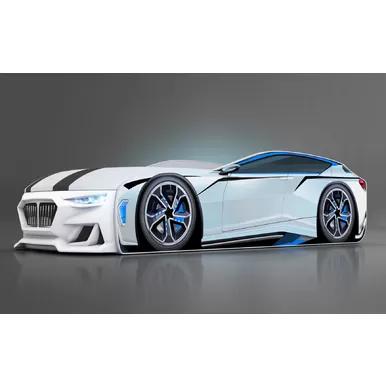 Кровать-машинка Boxter New -  Белый (Romack)