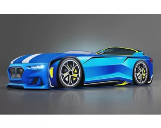 Кровать-машинка  Boxter New -  Голубой (Romack)