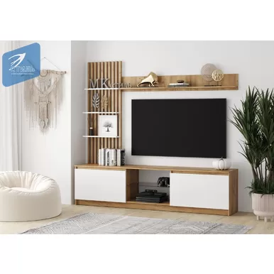 Гостиная Бостон НМ-001 - Белый глянец/Дуб Крафт золотой (МК Стиль А)