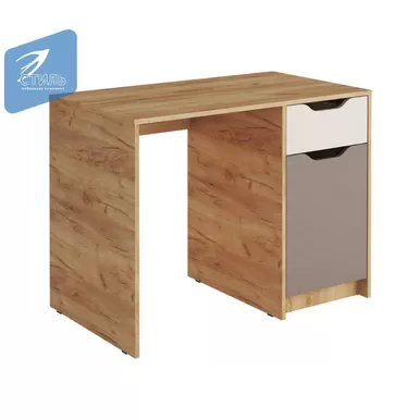 Стол письменный RICH  СП-001 - Дуб крафт золотой/Миндаль/Глиняный серый (МК Стиль А)
