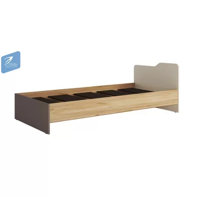 Кровать RICH КР-003 - Дуб крафт золотой/Миндаль/Глиняный серый (МК Стиль)