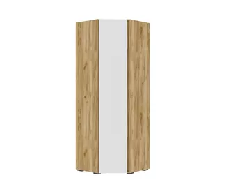 Шкаф угловой Хелен ШК-04 - Белый/Дуб крафт золотой (Стендмебель)