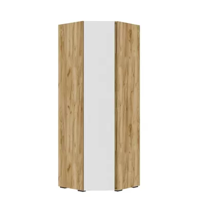 Шкаф угловой Хелен ШК-04 - Белый/Дуб крафт золотой (Стендмебель)