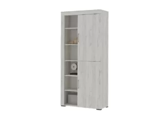 Стеллаж Гранд ШК 4 - Дуб крафт белый (Стендмебель)