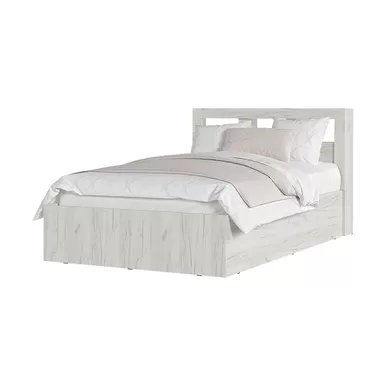 Кровать Гранд 1,2 - Дуб Крафт белый (Стендмебель)