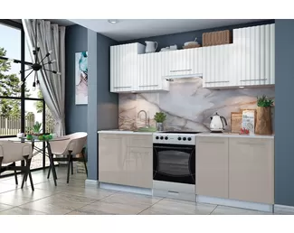 Кухонный гарнитур Бланка СТЛ.234.00РЗ - Магнолия/Малаго