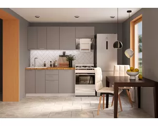 Кухня Валерия 2.1м - Монблан софт