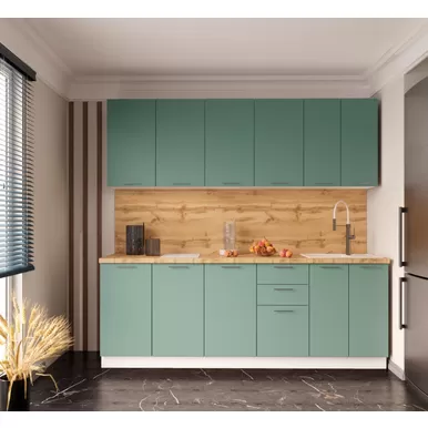 Кухня Валерия 2.2м - Лагуна софт