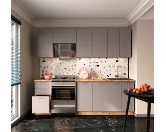 Кухня Валерия 2.4м - Монблан софт