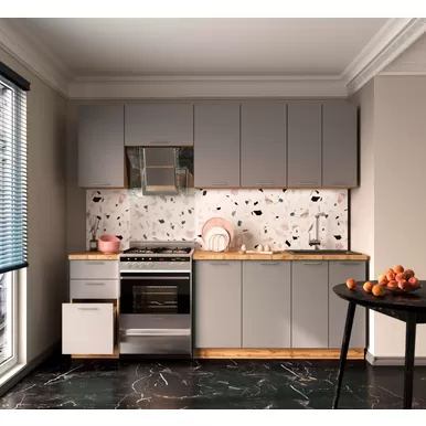 Кухня Валерия 2.4м - Монблан софт