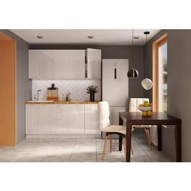 Кухня Валерия 1.8м - Белый глянец