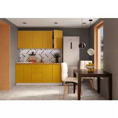 Кухня Валерия 1.8м - Горчица софт