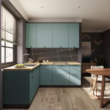 Кухня угловая Валерия 1.8х2.0м - Лагуна софт