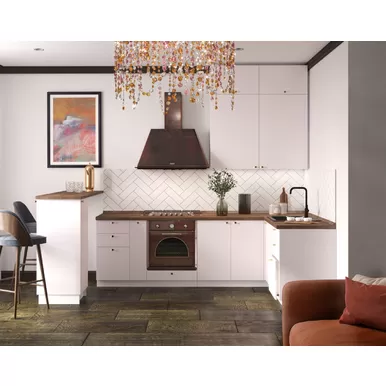 Кухня угловая Валерия 2.5х1.8м - Японский шелк