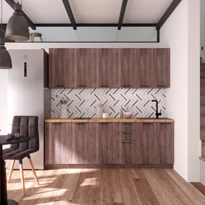 Кухня Хелмер 2.2м ЛДСП - Дуб кальяри