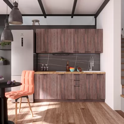 Кухня Хелмер 2.0м ЛДСП - Дуб кальяри