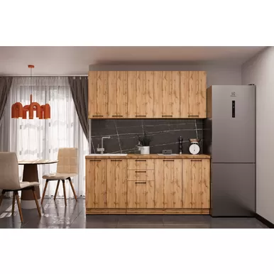 Кухня Хелмер 1.8м ЛДСП - Дуб вотан