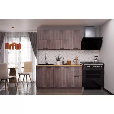 Кухня Хелмер 1.6м ЛДСП - Дуб кальяри