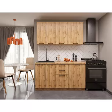 Кухня Хелмер 1.5м ЛДСП - Дуб вотан