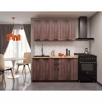 Кухня Хелмер 1.5м ЛДСП - Дуб кальяри