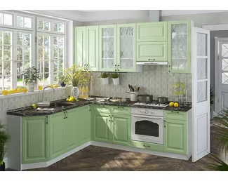 Кухня угловая Ницца 2.1х2.4м - Дуб оливковый