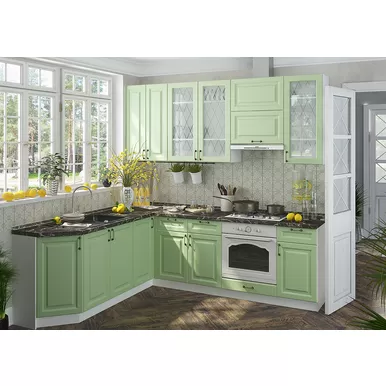 Кухня угловая Ницца 2.1х2.4м - Дуб оливковый