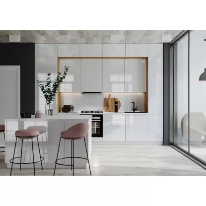 Кухня Эстетик 3.4м - Магнолия (Сурская мебель)