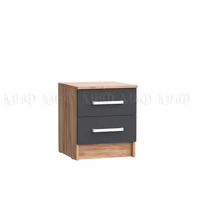 Тумбы прикроватные Мартина - Графит/Дуб крафт(С/Г) (МИФ)