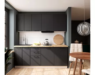Кухня Мемфис 2.0м - Черный трюфель