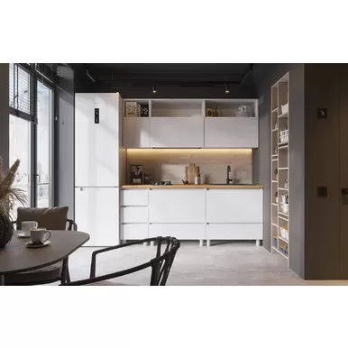 Кухонный гарнитур Хелен 2.0м ЛДСП - Белый шагрень (Стендмебель)