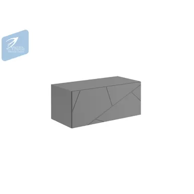 Тумба подвесная Гранж ТМ-002 – Графит Софт/Серый шифер (МК Стиль)