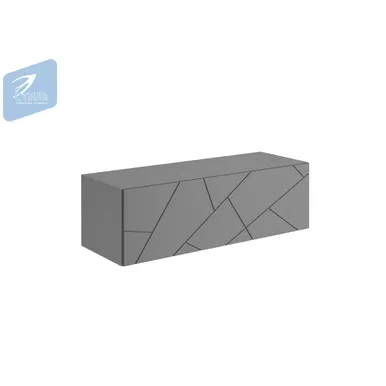 Тумба подвесная Гранж ТМ-004 – Графит Софт/Серый шифер (МК Стиль)