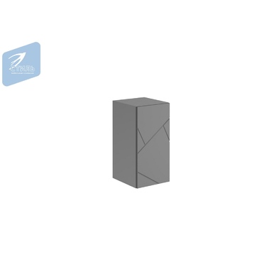 Шкаф навесной Гранж ШН-001 – Графит Софт/Серый шифер (МКСтиль)
