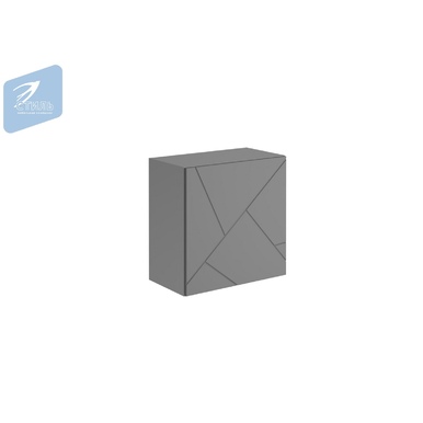 Шкаф навесной Гранж ШН-002 – Графит Софт/Серый шифер (МКСтиль)