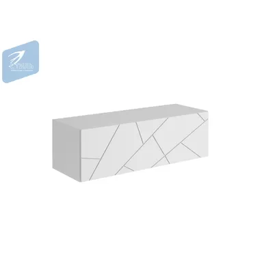 Тумба подвесная Гранж ТМ-004 – Белый Софт матовый/Белый шагрень (МК Стиль)