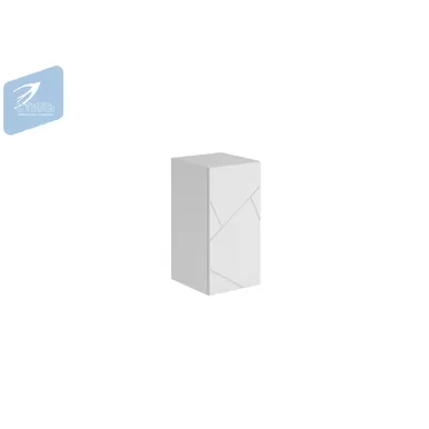 Шкаф навесной Гранж ШН-001 – Белый Софт матовый/Белый шагрень (МК Стиль)