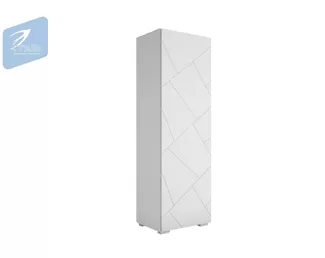 Шкаф Гранж ШК-001 – Белый Софт матовый/Белый шагрень (МК Стиль)